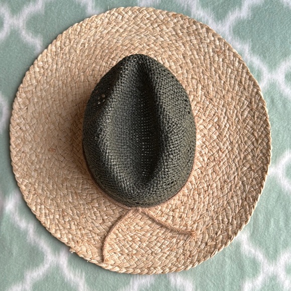 Universal Thread Gray and Tan Straw Hat - Picture 2 of 4